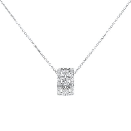 [ELAN LUXE]PARENTESI NECKLACE SILVER DIAMOND