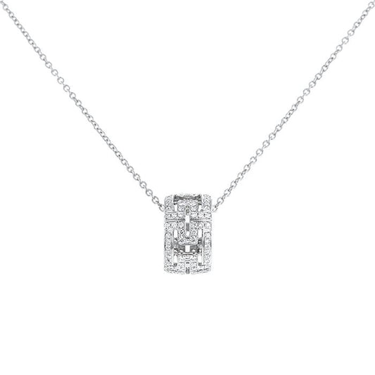[ELAN LUXE]PARENTESI NECKLACE SILVER DIAMOND