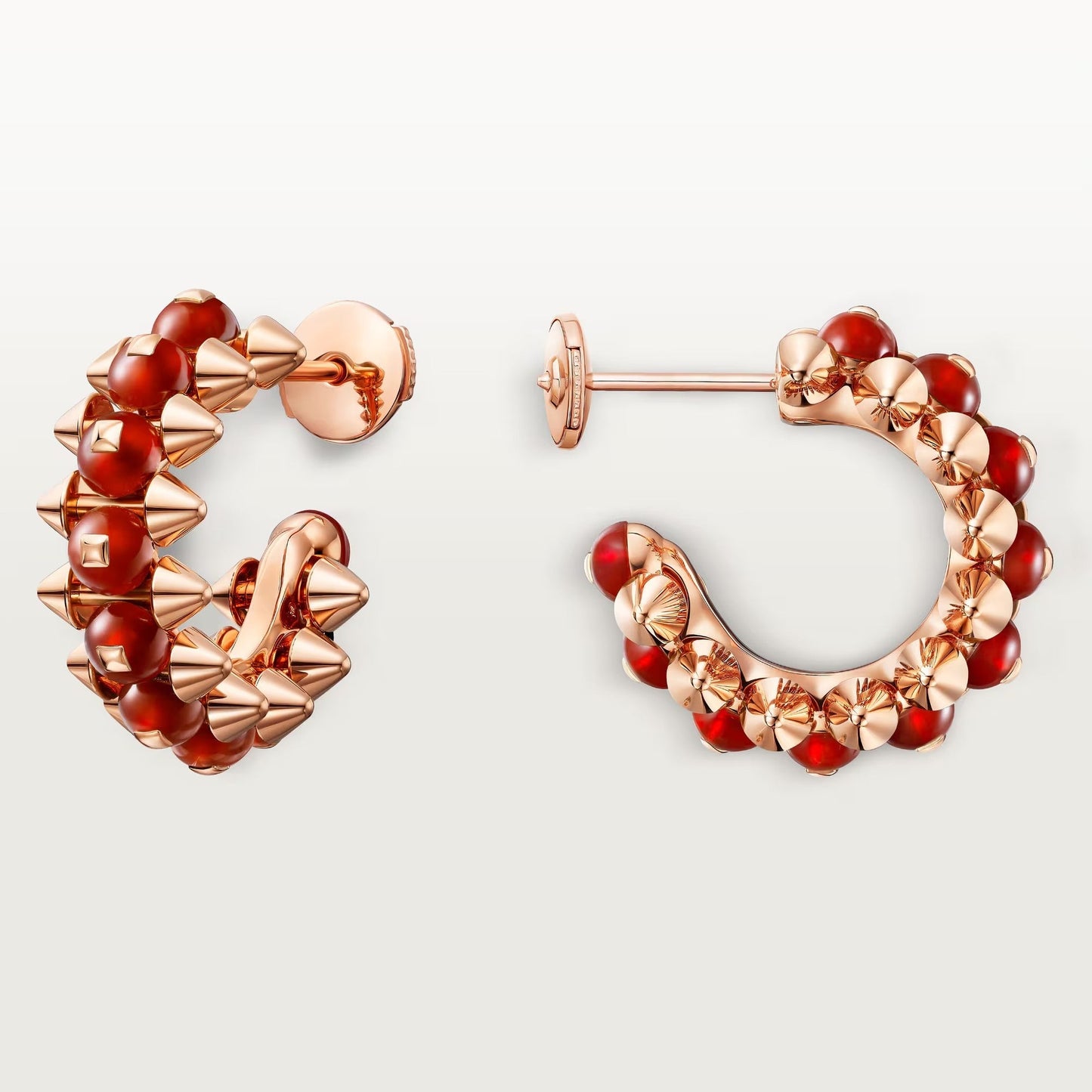 [ELAN LUXE]CLASH 7.9MM AGATE CHALCEDONY EARRINGS