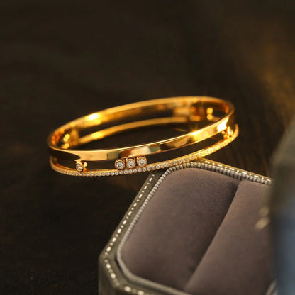 [ELAN LUXE]Move Romane Diamond Bangle Bracelet