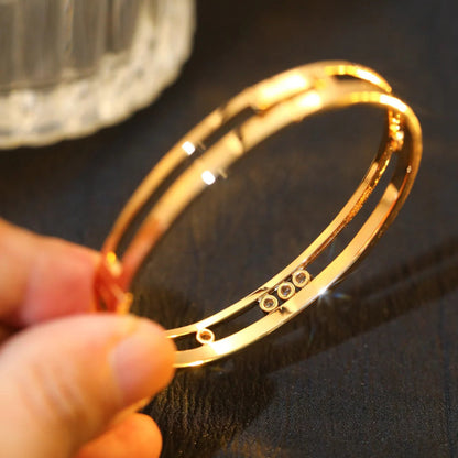 [ELAN LUXE]Move Romane Diamond Bangle Bracelet