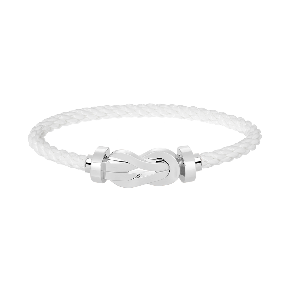 [ELAN LUXE]CHANCE LARGE 8 FIGURE BUCKLE NO DIAMOND BRACELET SILVER