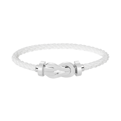 [ELAN LUXE]CHANCE LARGE 8 FIGURE BUCKLE NO DIAMOND BRACELET SILVER