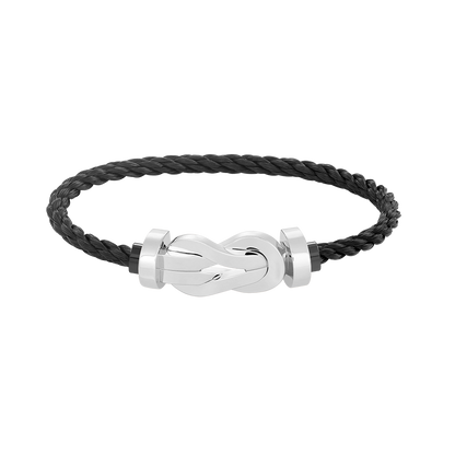 [ELAN LUXE]CHANCE LARGE 8 FIGURE BUCKLE NO DIAMOND BRACELET SILVER