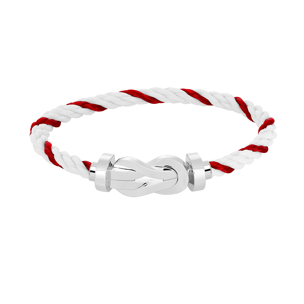 [ELAN LUXE]CHANCE LARGE 8 FIGURE BUCKLE NO DIAMOND BRACELET SILVER