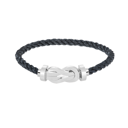 [ELAN LUXE]CHANCE LARGE 8 FIGURE BUCKLE NO DIAMOND BRACELET SILVER