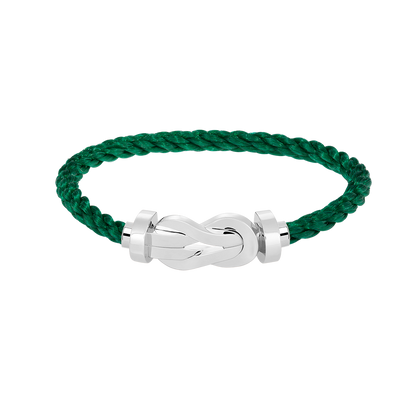 [ELAN LUXE]CHANCE LARGE 8 FIGURE BUCKLE NO DIAMOND BRACELET SILVER