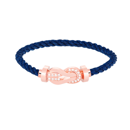 [ELAN LUXE]CHANCE LARGE 8 FIGURE BUCKLE HALF DIAMOND BRACELET ROSE GOLD