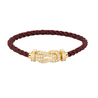 [ELAN LUXE]CHANCE LARGE 8 FIGURE BUCKLE FULLDIAMOND BRACELET GOLD
