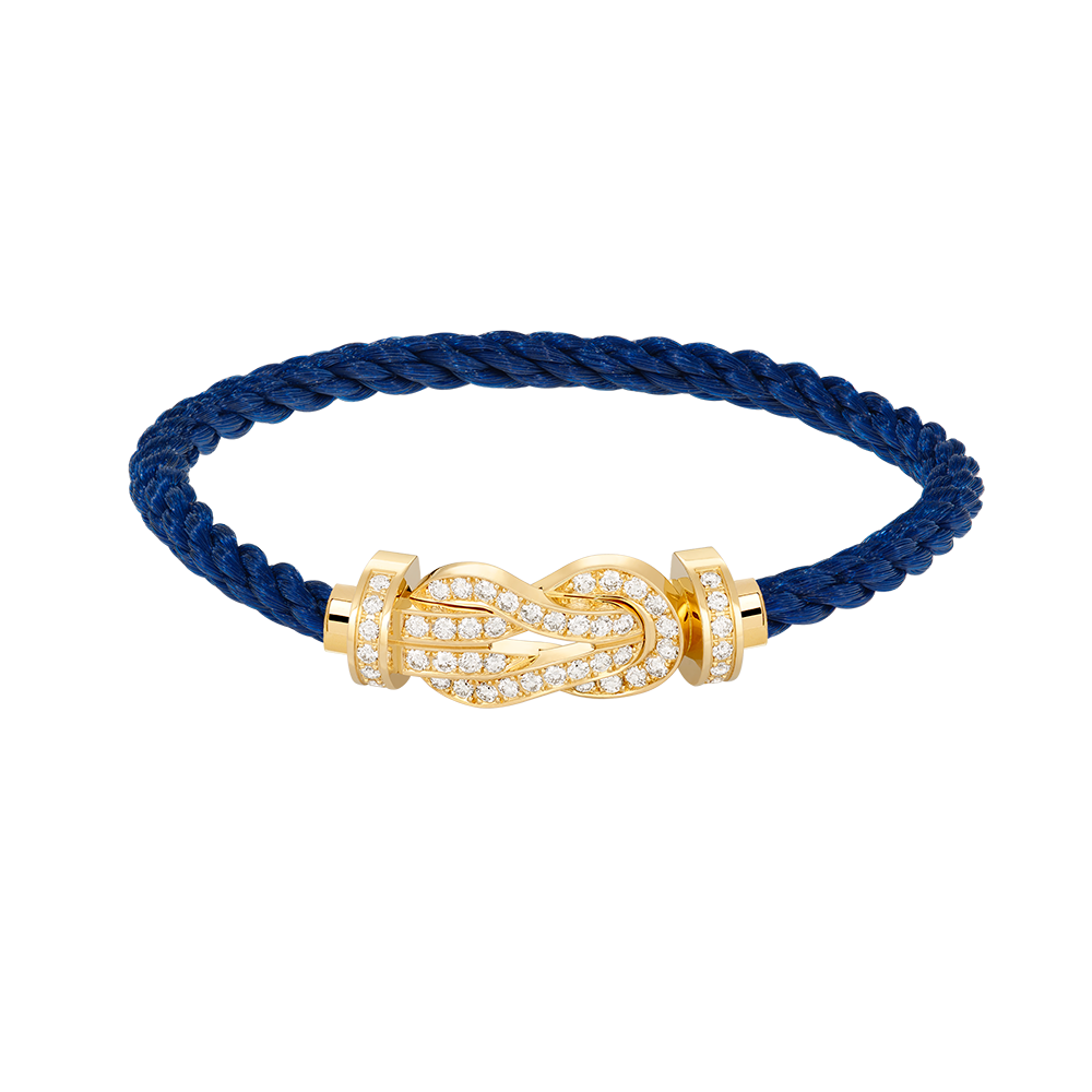 [ELAN LUXE]CHANCE LARGE 8 FIGURE BUCKLE FULLDIAMOND BRACELET GOLD