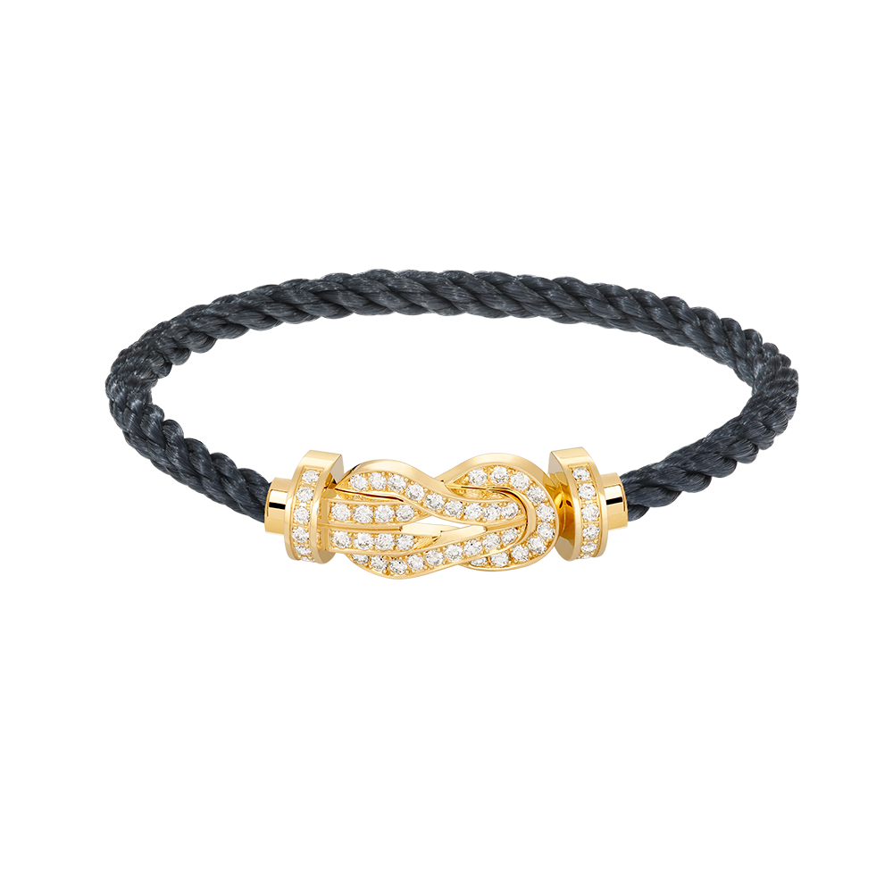 [ELAN LUXE]CHANCE LARGE 8 FIGURE BUCKLE FULLDIAMOND BRACELET GOLD