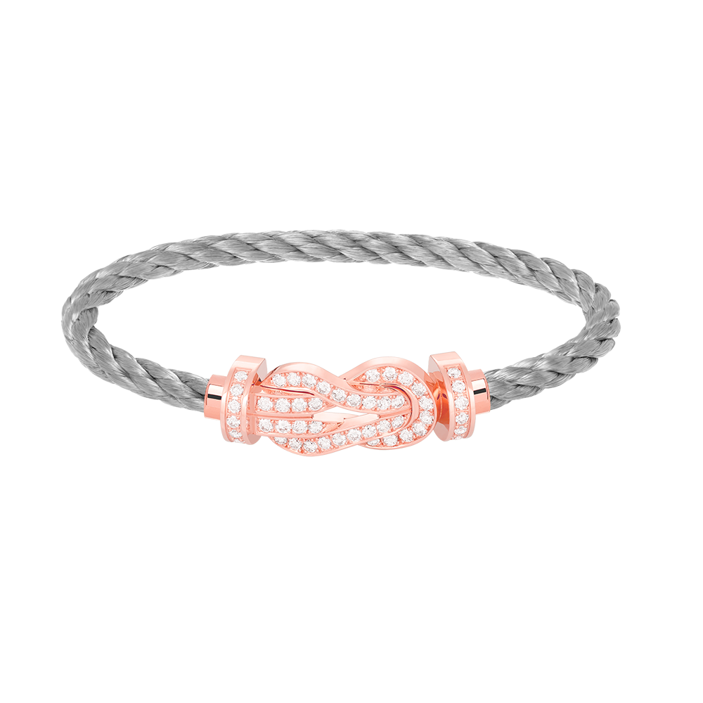 [ELAN LUXE]CHANCE LARGE 8 FIGURE BUCKLE FULL DIAMOND BRACELET ROSE GOLD