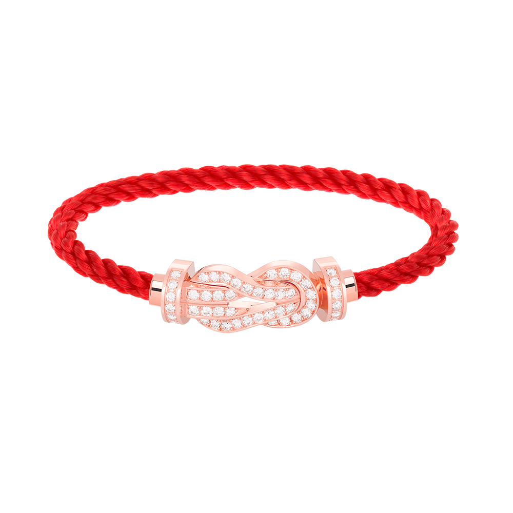 [ELAN LUXE]CHANCE LARGE 8 FIGURE BUCKLE FULL DIAMOND BRACELET ROSE GOLD