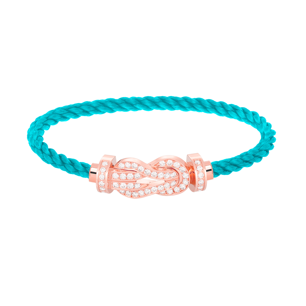 [ELAN LUXE]CHANCE LARGE 8 FIGURE BUCKLE FULL DIAMOND BRACELET ROSE GOLD