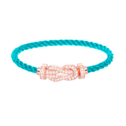 [ELAN LUXE]CHANCE LARGE 8 FIGURE BUCKLE FULL DIAMOND BRACELET ROSE GOLD