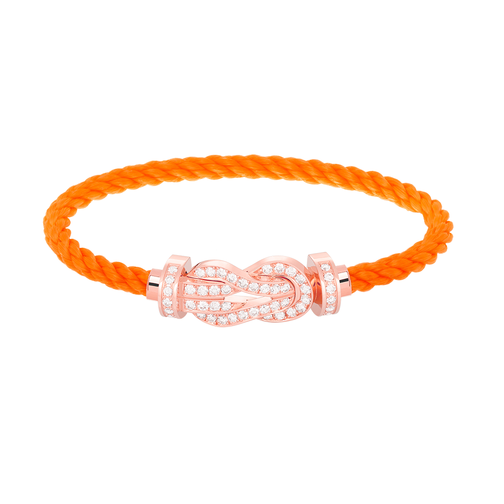 [ELAN LUXE]CHANCE LARGE 8 FIGURE BUCKLE FULL DIAMOND BRACELET ROSE GOLD