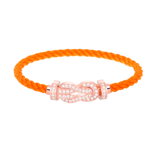 [ELAN LUXE]CHANCE LARGE 8 FIGURE BUCKLE FULL DIAMOND BRACELET ROSE GOLD