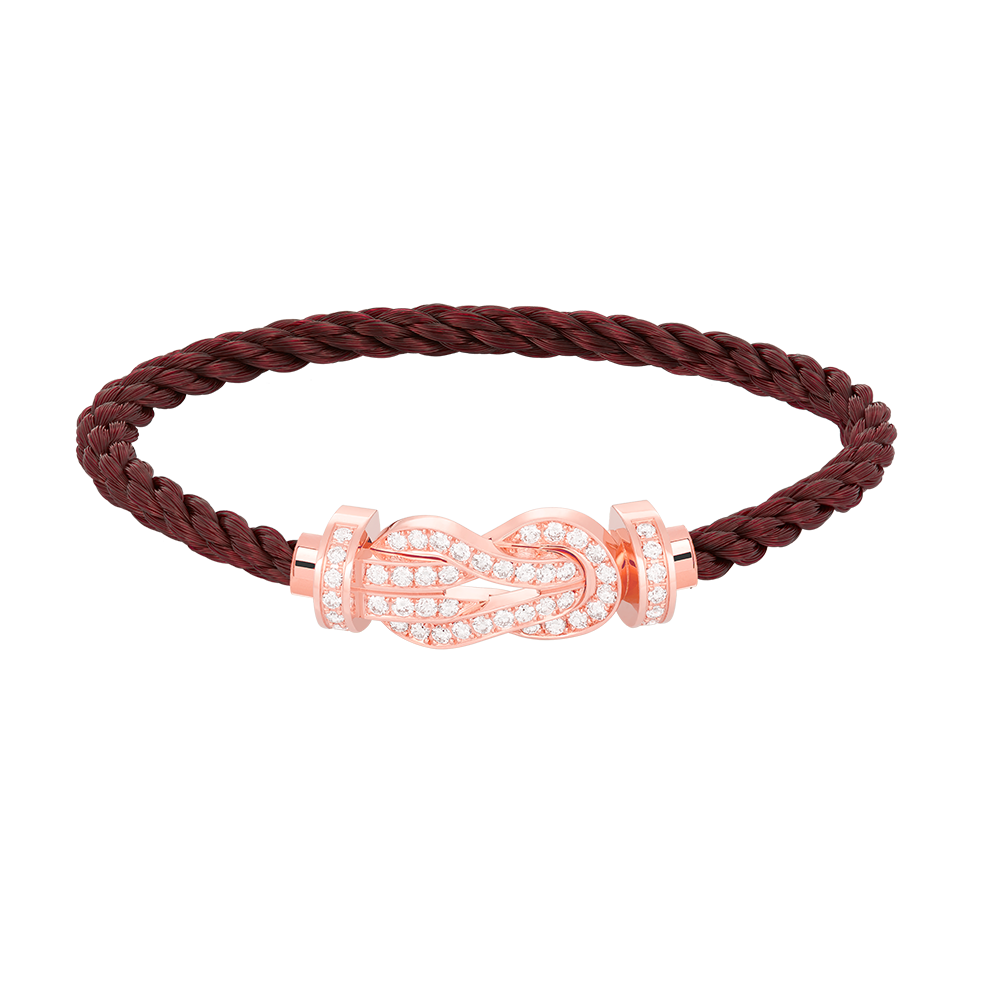 [ELAN LUXE]CHANCE LARGE 8 FIGURE BUCKLE FULL DIAMOND BRACELET ROSE GOLD
