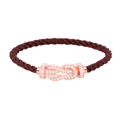 [ELAN LUXE]CHANCE LARGE 8 FIGURE BUCKLE FULL DIAMOND BRACELET ROSE GOLD