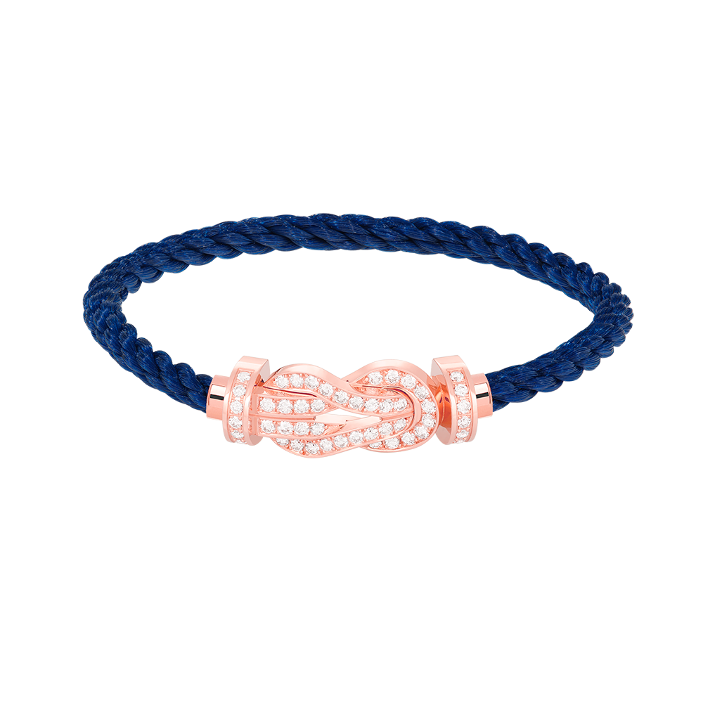 [ELAN LUXE]CHANCE LARGE 8 FIGURE BUCKLE FULL DIAMOND BRACELET ROSE GOLD