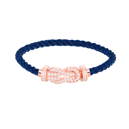 [ELAN LUXE]CHANCE LARGE 8 FIGURE BUCKLE FULL DIAMOND BRACELET ROSE GOLD