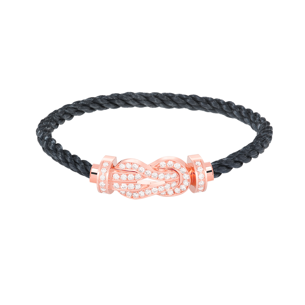 [ELAN LUXE]CHANCE LARGE 8 FIGURE BUCKLE FULL DIAMOND BRACELET ROSE GOLD