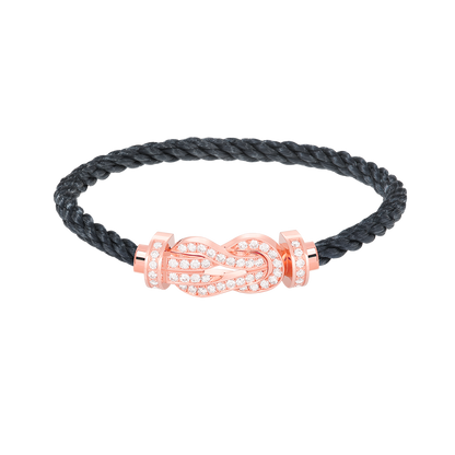 [ELAN LUXE]CHANCE LARGE 8 FIGURE BUCKLE FULL DIAMOND BRACELET ROSE GOLD