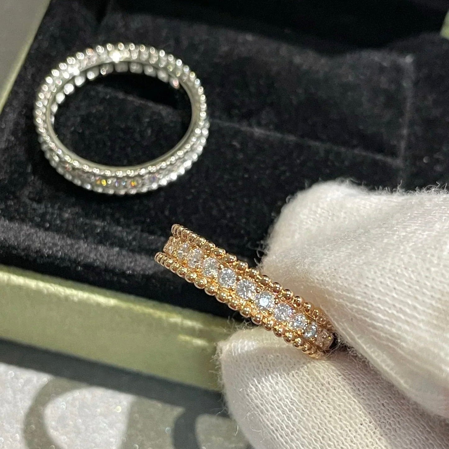 [ELAN LUXE]PERLEE DIAMOND ROSE GOLD RING