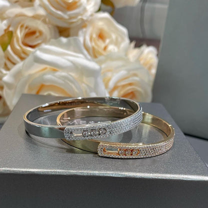 [ELAN LUXE]Move Noa Rose Gold Pav Diamond Bangle Bracelet