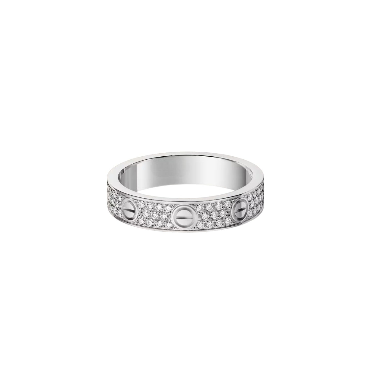 [ELAN LUXE]LOVE RING 4.0MM DIAMOND PAVED
