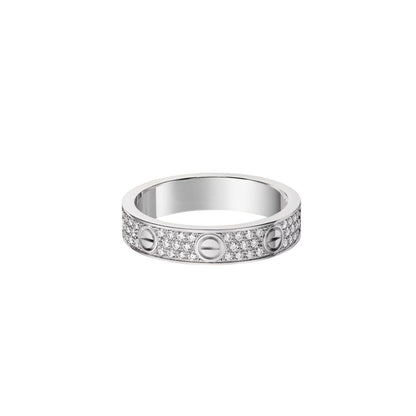 [ELAN LUXE]LOVE RING 4.0MM DIAMOND PAVED