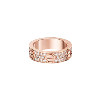 [ELAN LUXE]LOVE RING 5.5MM DIAMONDS PAVED