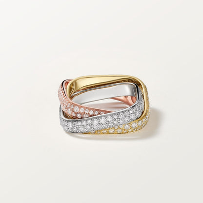 [ELAN LUXE]TRINITY 3.5MM CUSHION RING COLLECTION