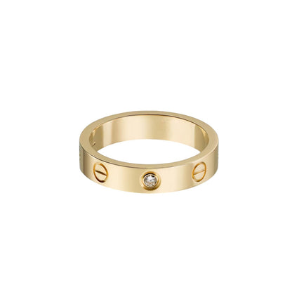 [ELAN LUXE]LOVE 4MM 1 DIAMOND RING