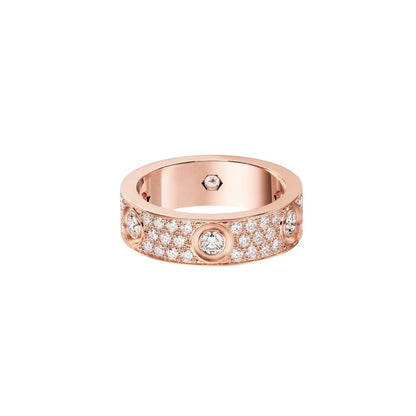 [ELAN LUXE]LOVE 5.5MM FULL-PAVE 6-DIAMOND RING