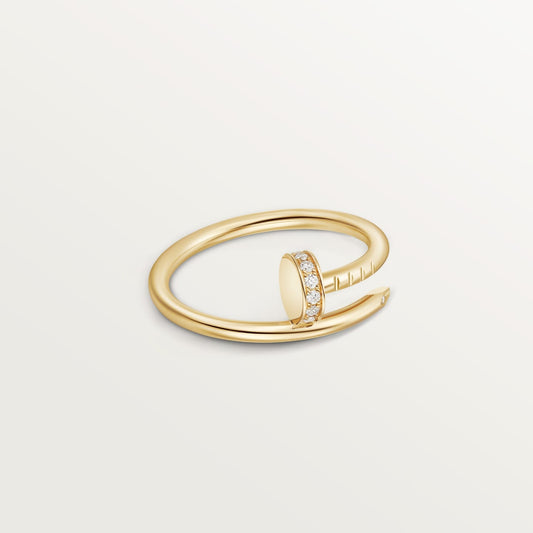 [ELAN LUXE]JUSTE 1.8MM HALF DIAMOND RING