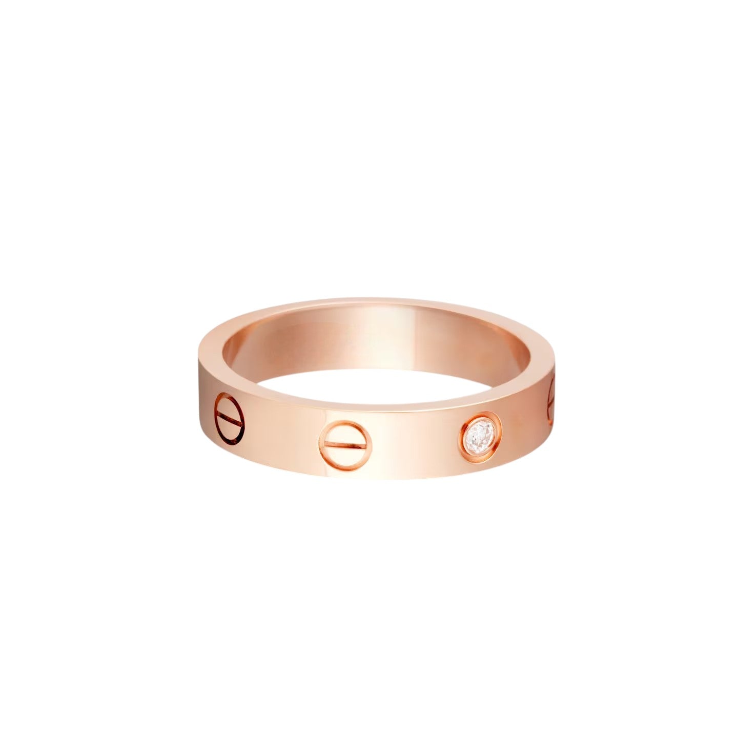 [ELAN LUXE]LOVE 4MM 1 DIAMOND RING