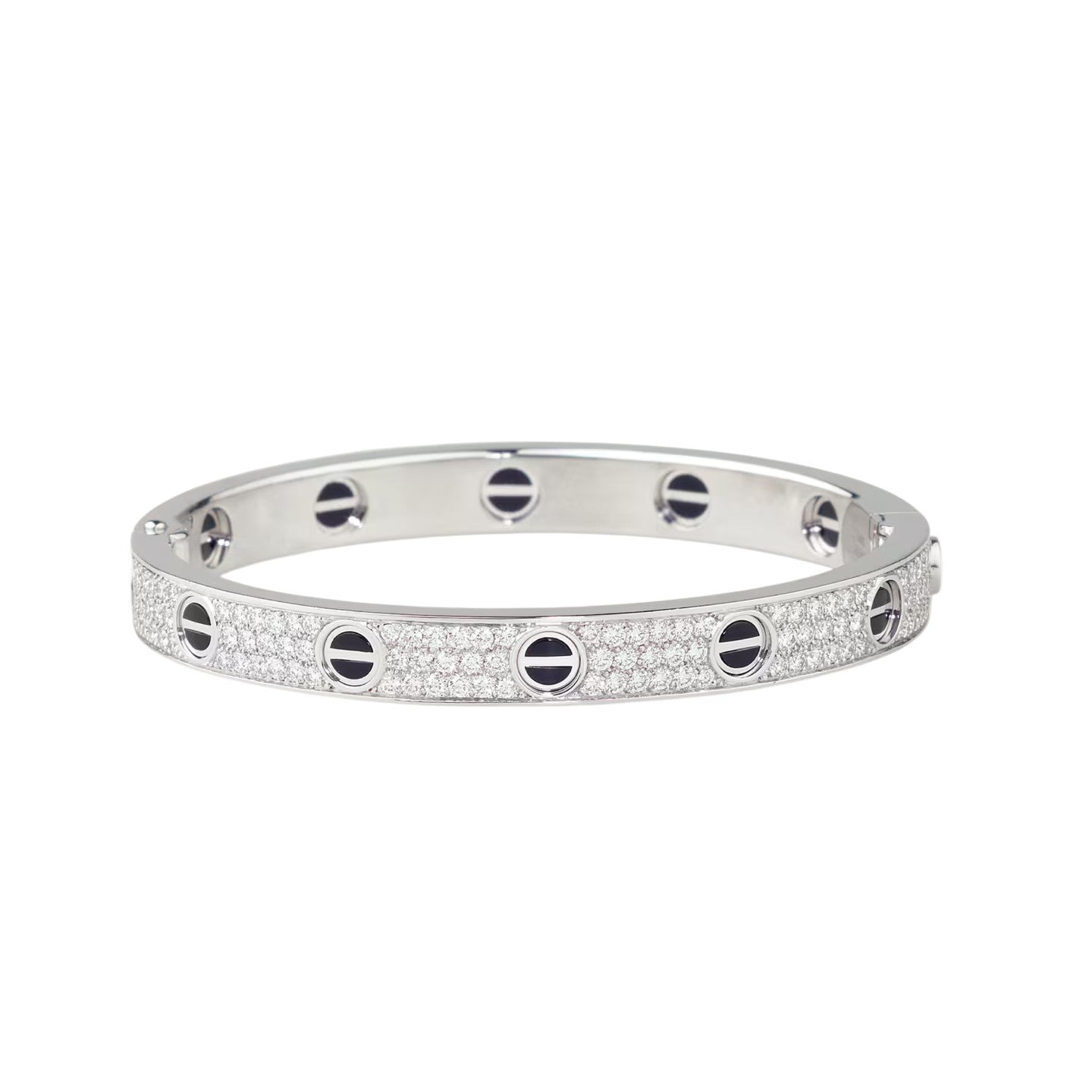 [ELAN LUXE]LOVE BRACELET 6.1MM DIAMOND-PAVED CERAMIC