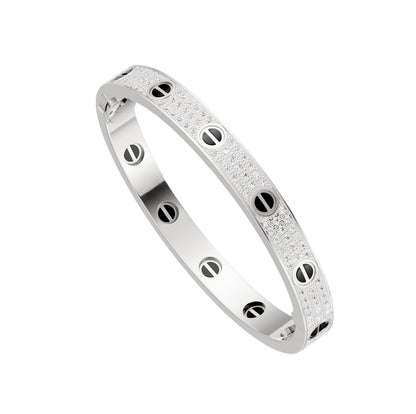 [ELAN LUXE]LOVE BRACELET 6.1MM DIAMOND-PAVED CERAMIC
