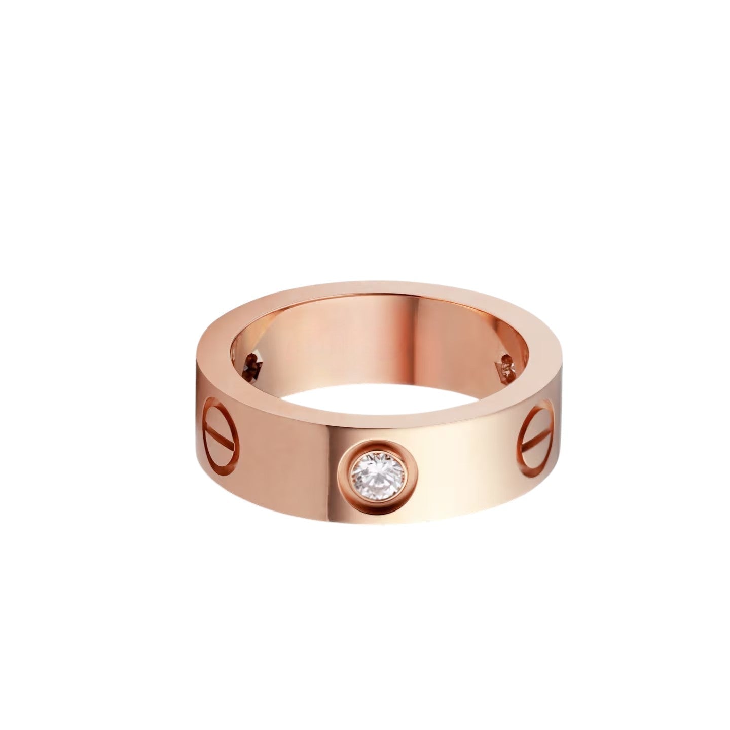 [ELAN LUXE]LOVE 5.5MM 3 DIAMOND RING