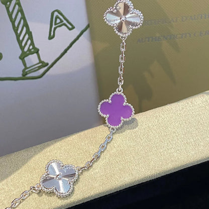 [ELAN LUXE] CLOVER 5 MOTIF VIOLET BRACELET COLLECTION