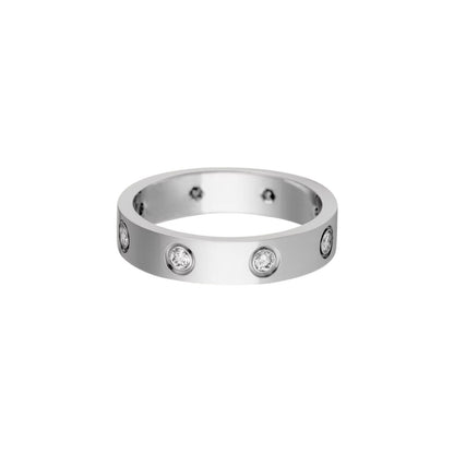 [ELAN LUXE]LOVE 4MM 8 DIAMOND RING