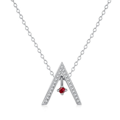 [ELAN LUXE]Sparkling "A" Shape Necklace