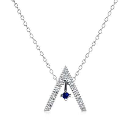 [ELAN LUXE]Sparkling "A" Shape Necklace