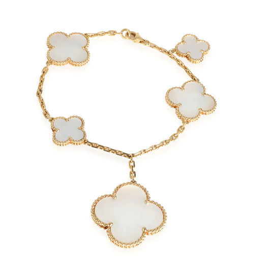 [ELAN LUXE]MAGIC CLOVER MOP GOLD BRACELET 5 MOTIFS