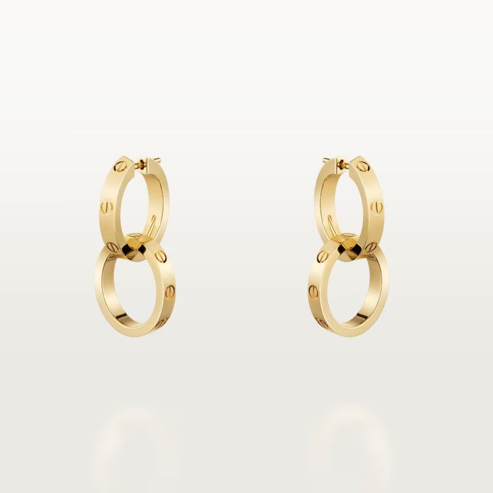 [ELAN LUXE]LOVE 3.3MM DANGLE EARRINGS