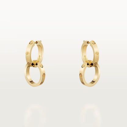 [ELAN LUXE]LOVE 3.3MM DANGLE EARRINGS