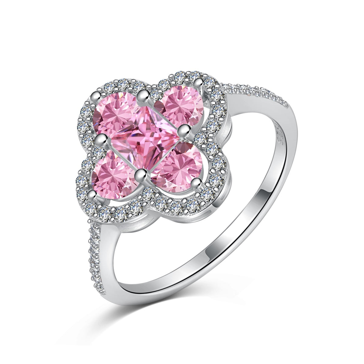 [ELAN LUXE]Luxurious Eternity Flower Shape Banquet Ring