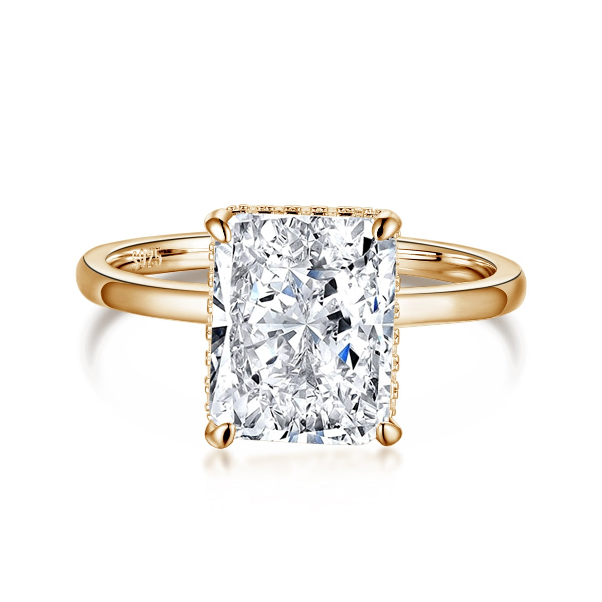 [ELAN LUXE]4.0 Carat Ornate Enchanting Radiand Cut Banquet Ring