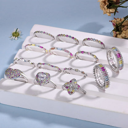 [ELAN LUXE]Delicate Ebullient Heart Shape Wedding Ring